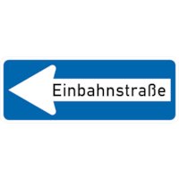 Verkehrszeichen VZ 220-10 Einbahnstraße linksweisend 300 mm x 800 mm