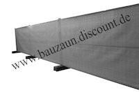 Bauzaunnetz N2/5-50DE GRAU Höhe 1,80 m x 50 m Länge für Bauzaun / Mobilzaun