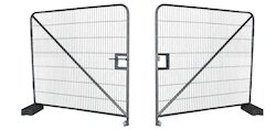 Türen und Tore für Bauzäune aus Drahtgitter