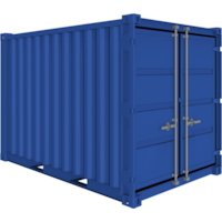 Baucontainer / Lagercontainer CB9 aus Stahl extra stabil Ladevolumen 12 m³- Inkl. Lieferung Deutschlandweit!