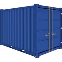 Baucontainer / Lagercontainer CB10 aus Stahl extra stabil Ladevolumen 15 m³- Inkl. Lieferung Deutschlandweit!