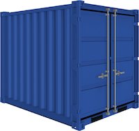 Baucontainer / Lagercontainer CB8 aus Stahl extra stabil Ladevolumen 9,82 m3 - Inkl. Lieferung Deutschlandweit!