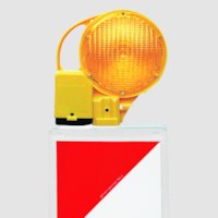 Bakenleuchte ABL1 LED zweiseitig gelb, ohne Halterung, Warnleuchte