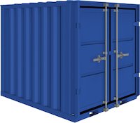 Baucontainer / Lagercontainer CB6 aus Stahl extra stabil Ladevolumen  6,66 m³ - Inklusive Lieferung deutschlandweit !
