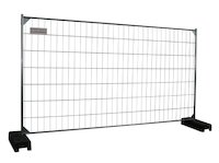 Bauzaun / Mobilzaun SP2-02E/ZN Standard mit verstärkten Ecken Länge: ca. 3,50 m Höhe: 2 m