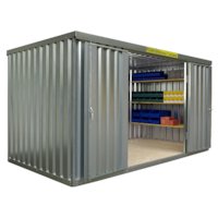 Lagercontainer / Materialcontainer Fladafi CF4 aus Stahlblech Länge 4m / Inklusive Lieferung deutschlandweit !!!