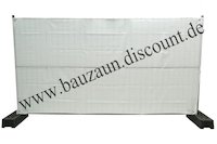 Bauzaunnetz N2/5 WEIß Höhe 1,80 m x 3,45 m Länge für Bauzaun / Mobilzaun standard