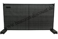 Bauzaunnetz N2/5 SCHWARZ Höhe 1,80 m x3,45 m Länge für Bauzaun / Mobilzaun standard
