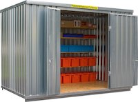 Materialcontainer Fladafi CF4 -XXL Länge 4m und Höhe 2,50m Inklusive Lieferung deutschlandweit