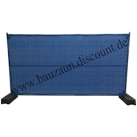 Bauzaunnetz N2/5 BLAU Höhe 1,80 m x3,45 m Länge für Bauzaun / Mobilzaun standard