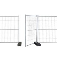 Bauzaun / Mobilzaun Tür SP4T mit Mittelstrebe Horizontal