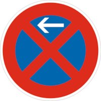 Verkehrszeichen VZ 283-10 Absolutes Halteverbot Anfang Rechtsaufstellung ø 600
