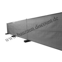Bauzaunnetz N2/5-50DE GRAU Höhe 1,80 m x 50 m Länge für Bauzaun / Mobilzaun