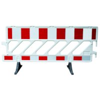 Absperrschranke / Absturzsicherung A1WD mit drehbaren Füßen nach TL / Folie Typ RA1