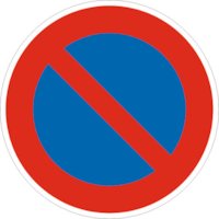 Verkehrszeichen VZ 286 Eingeschränktes Halteverbot ø 600