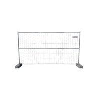 Bauzaun / Mobilzaun SP10-11H Standard mit Mittelstrebe horizontal vollfeuerverzinkt