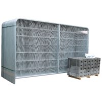 Bauzaun rund R5V engmaschig mit Mittelstrebe vertikal / Sicherheitszaun anticlimb