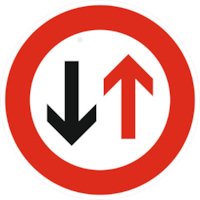 Verkehrszeichen VZ 208 Vorrang des Gegenverkehrs ø 600