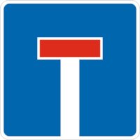 Verkehrszeichen VZ 357 Sackgasse 600 mm x 600 mm
