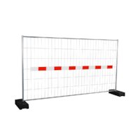 RFB 35 Bauzaun-Reflectorband rot / weiß 3,5 x 0,15 m