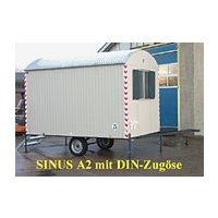 Mietbauwagen 1 Achser, Langsamläufer bis 25 kmh, Länge 3,50 Meter