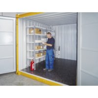 Regalsystem CB-RS1 mit 5 Böden für Baucontainer Robust