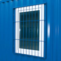 Fenster CB-F1 für Baucontainer Robust CB10 und CB20 / Fenstergitter inclusive