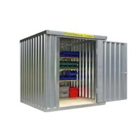 Lagercontainer / Materialcontainer Fladafi CF2 aus Stahlblech Länge 2m 