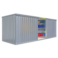 Lagercontainer / Materialcontainer Fladafi CF6 aus Stahlblech Länge 6m 