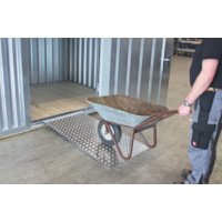 Auffahrrampe Überfahrbrücke CF-AR1 für Fladafi Lagercontainer / Materialcontainer schmal
